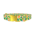 Multicolor Clover Dog Collar - metal gold