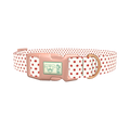 Red Dot Pattern Dog Collar - plastic rose gold