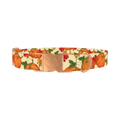 Autumn Pumpkin Dog Collar - metal rose gold