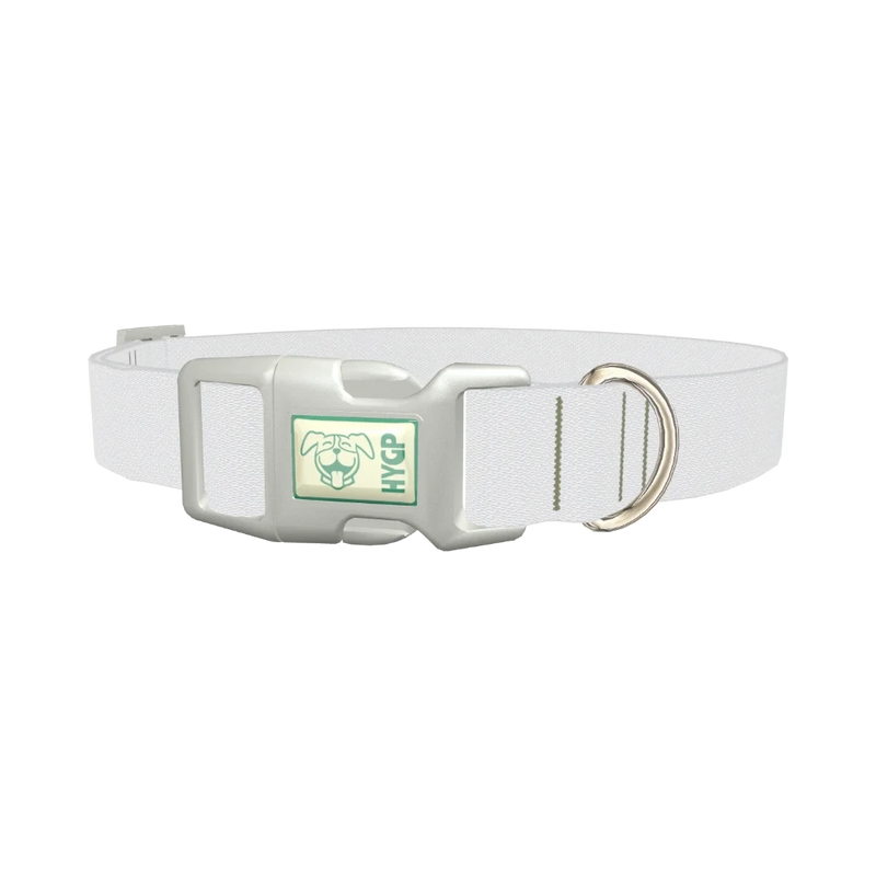 Moon Lily Color Dog Collar - plastic silver