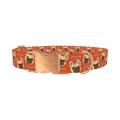 French Bulldog Dog Collar - metal rose gold