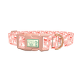 Christmas Deer Forest Dog Collar - plastic rose gold