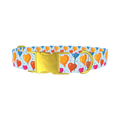Valentine Heart Balloon Dog Collar - metal gold