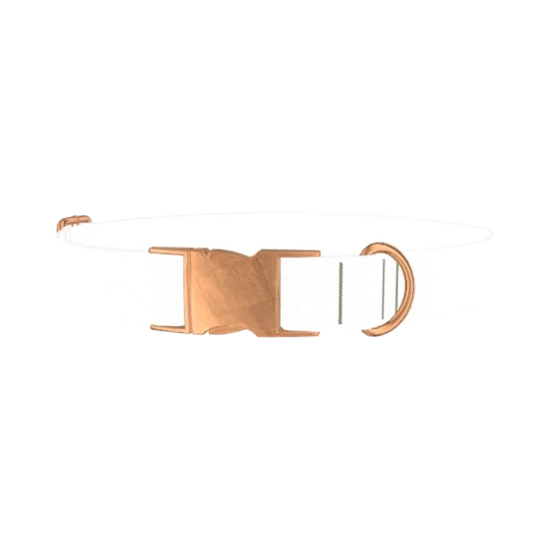 Rose Gold Chain Dog Collar - metal rose gold