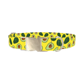 Avocado Fruit Dog Collar - metal silver