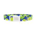 Tennis Ball Dog Collar - plastic silver