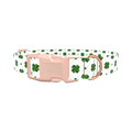Dotted Clover Dog Collar - plastic gold