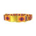 Mexican Tribal Star Dog Collar - metal gold