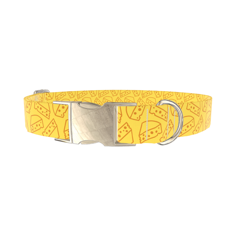 Cheese Slice Pattern Dog Collar
