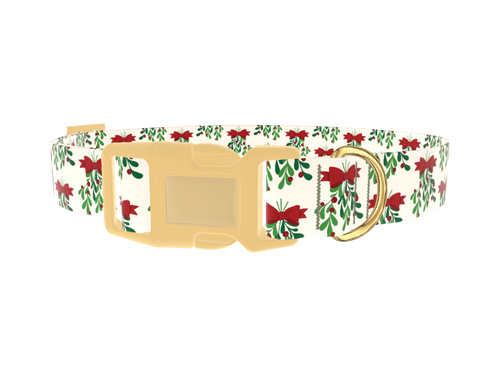 Christmas Mistletoe Dog Collar