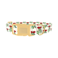 Christmas Mistletoe Dog Collar - plastic gold