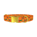 Floral Marigold Dog Collar - metal gold