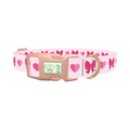 Valentine Ribbon Dog Collar - plastic rose gold