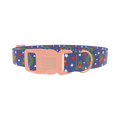 Christmas Wreath Dog Collar - plastic rose gold