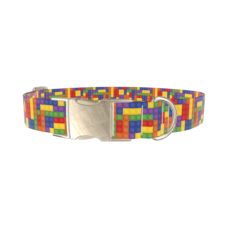 Colorful Block Dog Collar