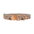 Vintage Christmas Dog Collar - metal rose gold