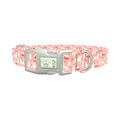 Christmas Deer Forest Dog Collar - plastic silver