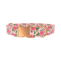 Floral Rose Dog Collar - metal silver