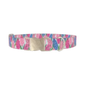 Floral Hyacinth Dog Collar - metal silver