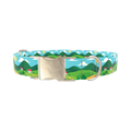 Landscape Hills Dog Collar - metal silver