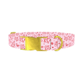Christmas Holiday Dog Collar - metal gold