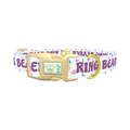 Wedding Ring Heart Dog Collar - plastic gold
