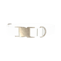 Beach Fun Dog Collar - metal silver