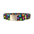 Colorful Smile Dog Collar - metal silver