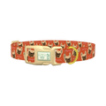 French Bulldog Dog Collar - plastic gold