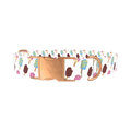 Ice Cream Treats Dog Collar - metal silver