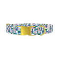 Geometric Shapes Dog Collar - metal gold