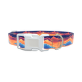Sunset Cloud Dog Collar - plastic gold