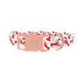 Lobster Pattern Dog Collar - plastic rose gold