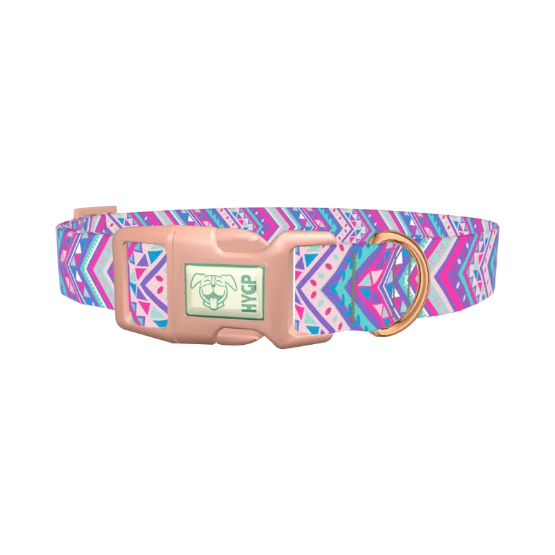 Tribal Chevron Dog Collar - plastic rose gold
