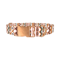Aztec Stripe Dog Collar - metal rose gold