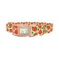 Apple Picnic Dog Collar - plastic rose gold