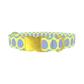Easter Egg Pattern Dog Collar - metal gold