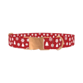 Christmas Snowflake Dog Collar - metal rose gold