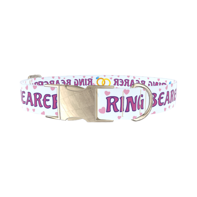 Wedding Ring Heart Dog Collar