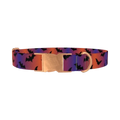 Halloween Bat Dog Collar - metal rose gold