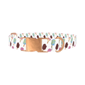 Ice Cream Treats Dog Collar - metal rose gold