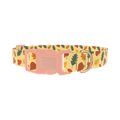 Colorful Autumn Leaf Dog Collar - plastic rose gold