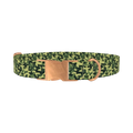Dark Green Camo Dog Collar - metal rose gold