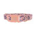 Pastel Rose Bouquet Dog Collar - plastic rose gold