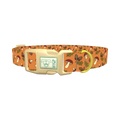 Fall Acorn Mushroom Dog Collar - plastic gold