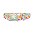 Valentine Heart Balloon Dog Collar - plastic silver