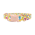 Beach Ball Dog Collar - plastic gold