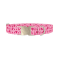 Valentine Love Dog Collar - metal silver