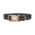 Celestial Sun Moon Dog Collar - plastic rose gold