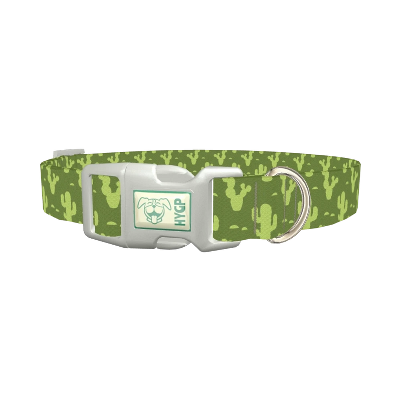 Cactus Desert Dog Collar - plastic silver
